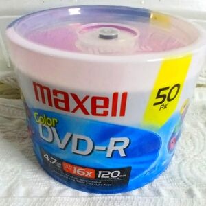 Maxell Color DVD-R 50 Pack